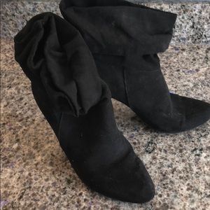 Black short booties